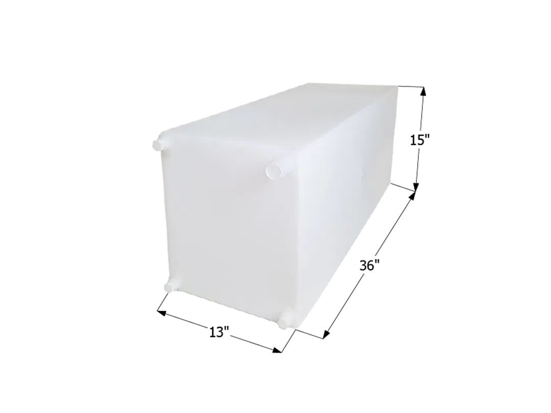 12727 – ICON Fresh Water Tank, 30 Gallon Capacity Roto Molded 36 Inch Width x 13 Inch Length x 15 Inch Height With Th...